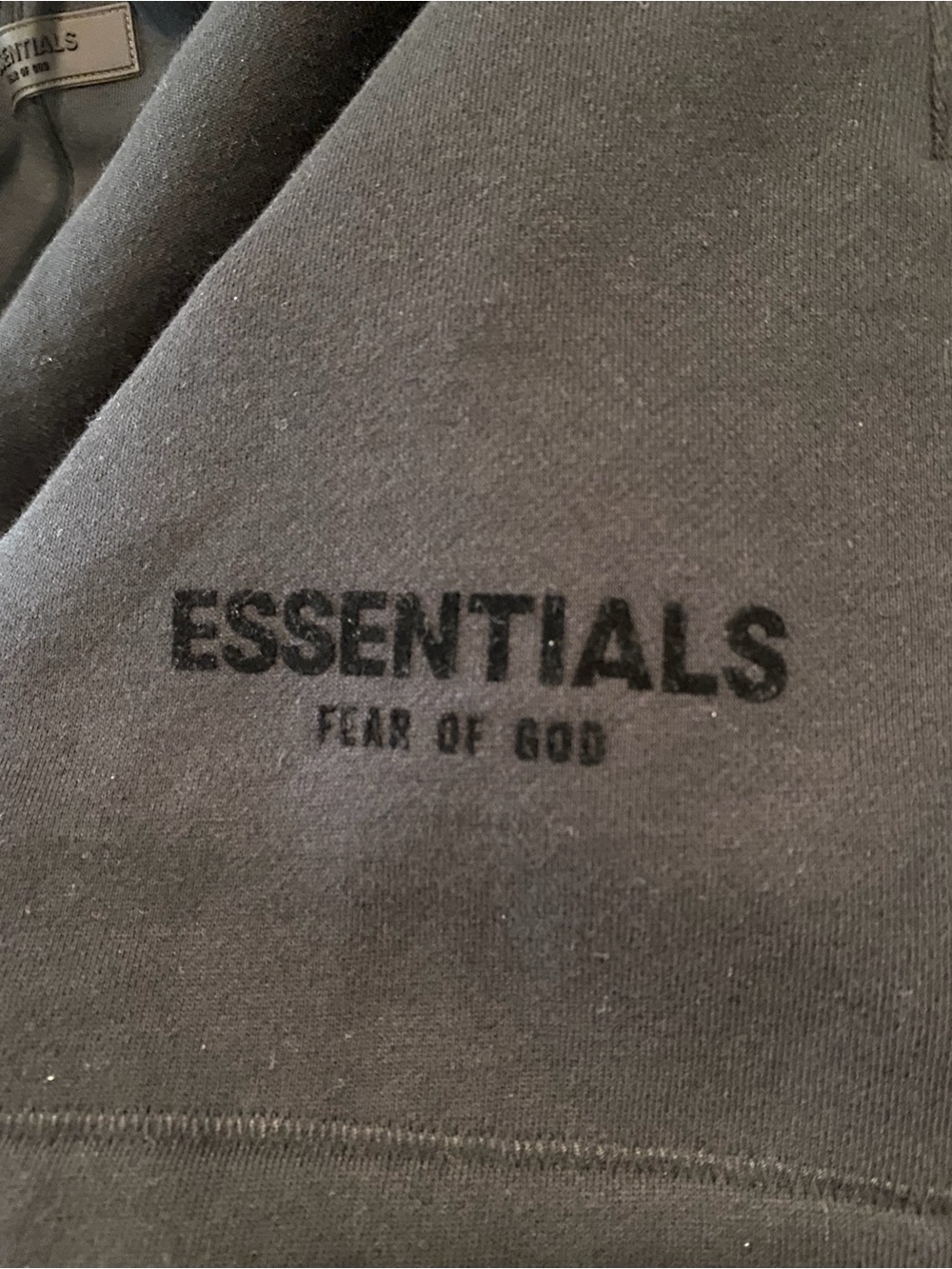 NWT Fear of God Essentials Black T-Shirt & Shorts Matching Set - Picture 2 of 6